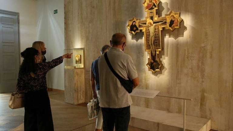 Aperta la mostra L'oro di Giovanni. «Trecento Riminese fondamentale» Aperta la mostra L'oro di Giovanni. «Trecento Riminese fondamentale»