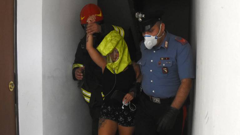 Incendio a Meldola in una palazzina, dieci intossicati Incendio a Meldola in una palazzina, dieci intossicati