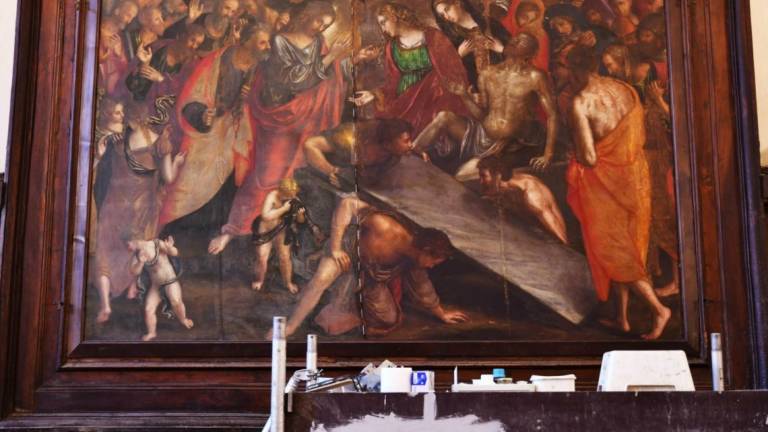 Cantiere Zaganelli a Ravenna, appuntamento per scoprire i restauri sulla pala Cantiere Zaganelli a Ravenna, appuntamento per scoprire i restauri sulla pala