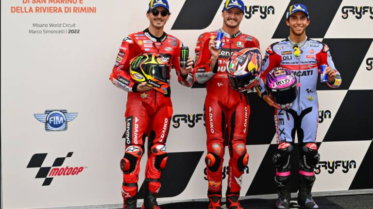 MotoGp, Bastianini e Bezzecchi in prima fila dietro a Miller a Misano MotoGp, Bastianini e Bezzecchi in prima fila dietro a Miller a Misano