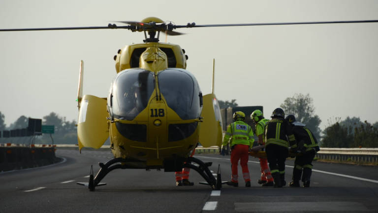 Incidente nel tratto forlivese della A14, quattro feriti Incidente nel tratto forlivese della A14, quattro feriti