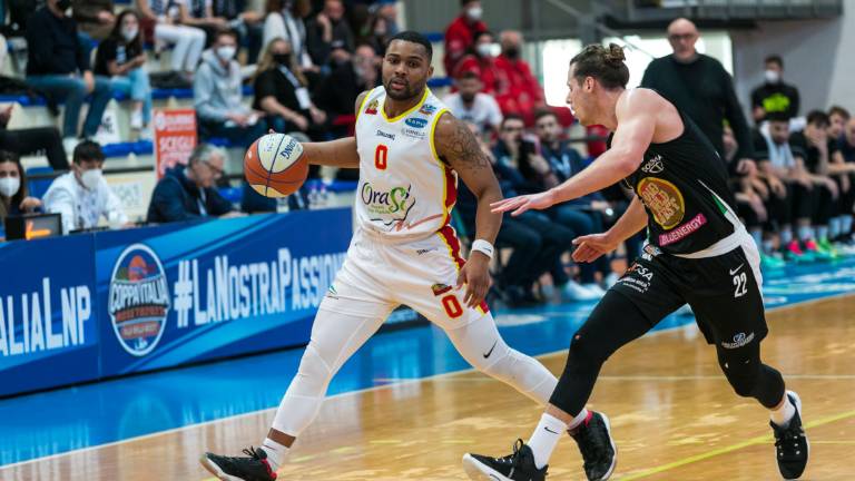 Basket A2, un'OraSì da applausi si arrende alla corazzata Udine e saluta le Final Eight (88-69) Basket A2, un'OraSì da applausi si arrende alla corazzata Udine e saluta le Final Eight (88-69)
