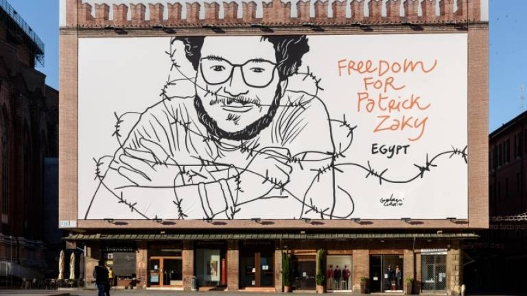 Libertà per Patrick: a Bologna disegno del ravennate Costantini Libertà per Patrick: a Bologna disegno del ravennate Costantini