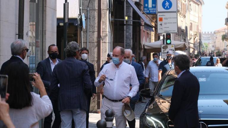 Il principe Alberto di Monaco è arrivato a Rimini Il principe Alberto di Monaco è arrivato a Rimini