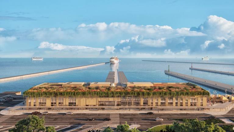 Il rendering del Terminal per le crociere Il rendering del Terminal per le crociere