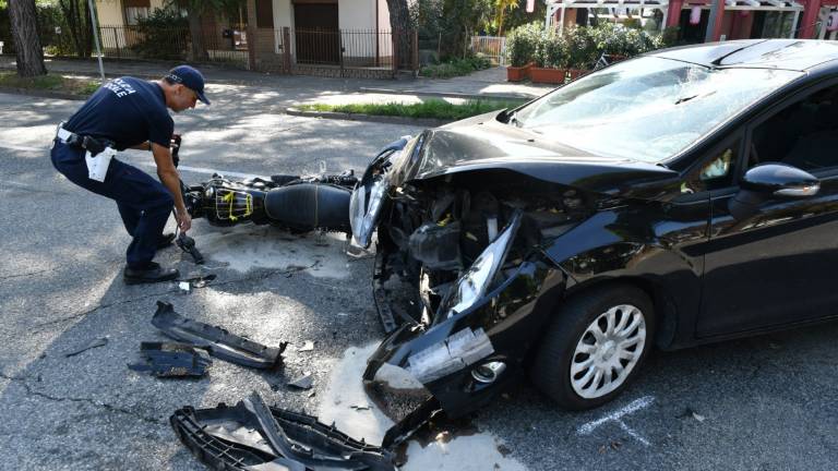 Forlì, schianto in moto: grave 44enne Forlì, schianto in moto: grave 44enne
