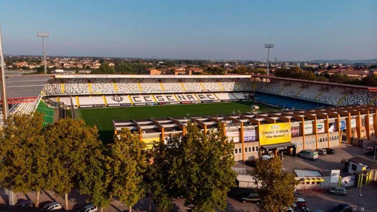 Lo stadio Manuzzi di Cesena Lo stadio Manuzzi di Cesena