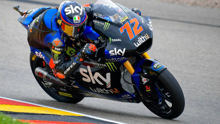 Moto2, ahi ahi Bezzecchi: cade ed è solo 16° in prova nel Gp d'Austria Moto2, ahi ahi Bezzecchi: cade ed è solo 16° in prova nel Gp d'Austria
