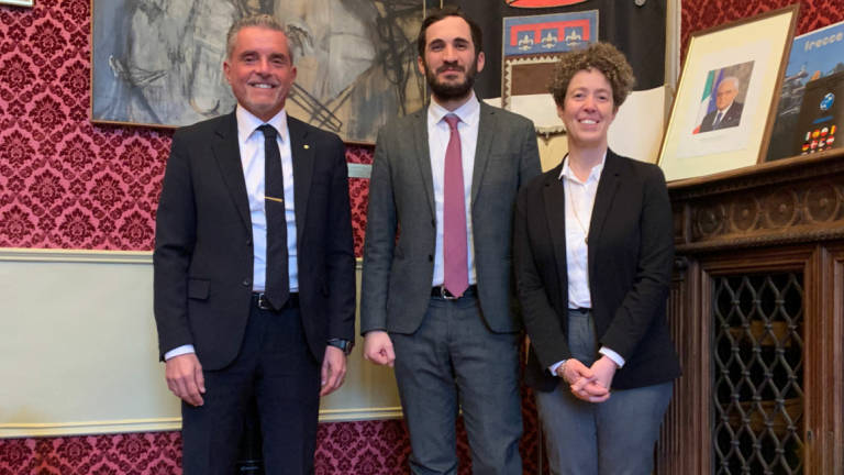 Cesena, il sindaco Lattuca incontra i vertici di Legacoop Romagna e il suo predecessore Lucchi Cesena, il sindaco Lattuca incontra i vertici di Legacoop Romagna e il suo predecessore Lucchi