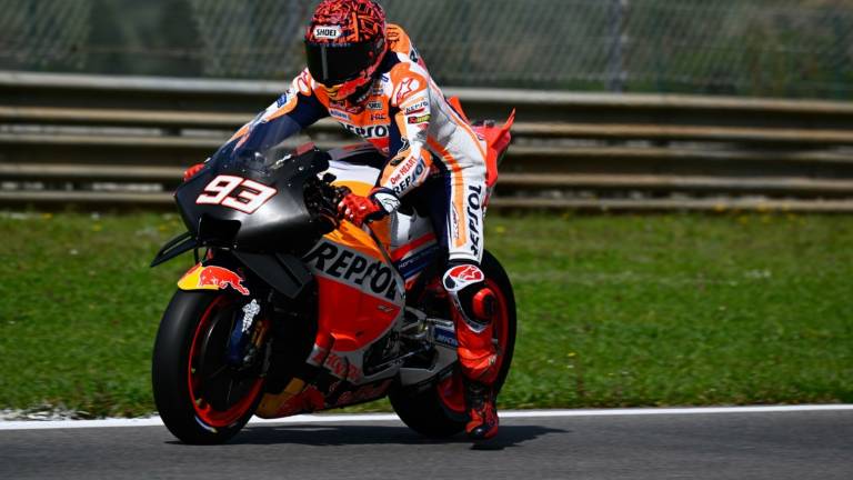 MotoGp, Marquez in pole, Bastianini in seconda fila MotoGp, Marquez in pole, Bastianini in seconda fila