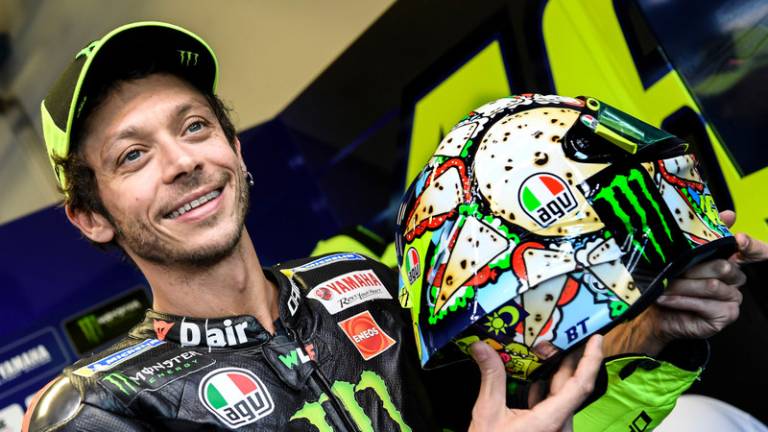 MotoGp, il casco di Valentino Rossi a Misano - GALLERY MotoGp, il casco di Valentino Rossi a Misano - GALLERY