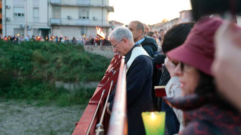 Il vescovo Caiazzo sul fiume Savio Il vescovo Caiazzo sul fiume Savio