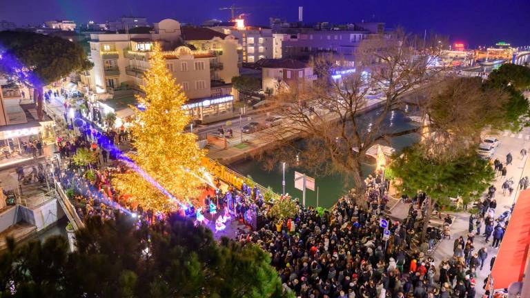 Riccione accende l’albero di Natale, inizia la festa Riccione accende l’albero di Natale, inizia la festa