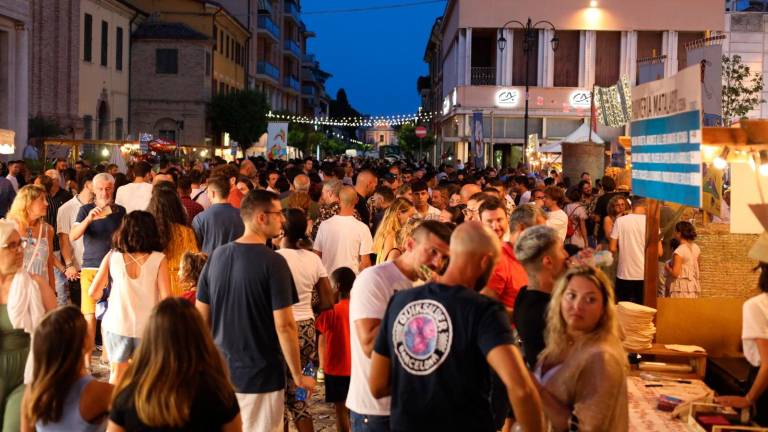 Il colpo d’occhio di venerdì sera a Savignano Il colpo d’occhio di venerdì sera a Savignano