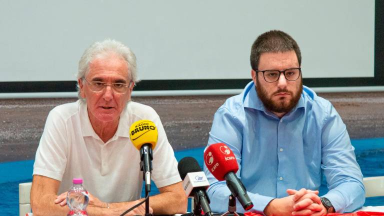 Il direttore sportivo Stefano Giammarioli e l’amministratore delegato Valerio Perini (foto Morosetti) Il direttore sportivo Stefano Giammarioli e l’amministratore delegato Valerio Perini (foto Morosetti)