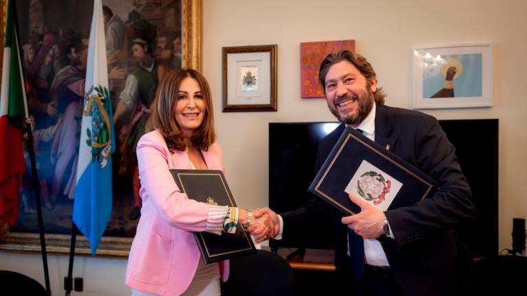 La ministra Santanché a San Marino per la Conferenza Internazionale dell’Organizzazione Mondiale del Turismo delle Nazioni Unite La ministra Santanché a San Marino per la Conferenza Internazionale dell’Organizzazione Mondiale del Turismo delle Nazioni Unite
