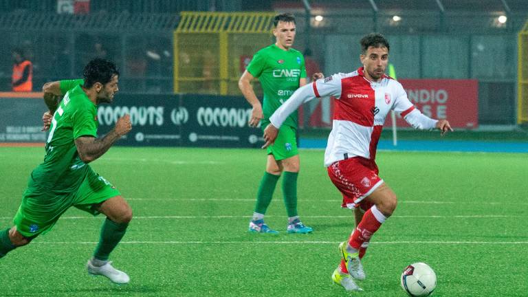 Il centrocampista biancorosso Christian Langella è uno dei giocatori biancorossi sotto contratto Il centrocampista biancorosso Christian Langella è uno dei giocatori biancorossi sotto contratto