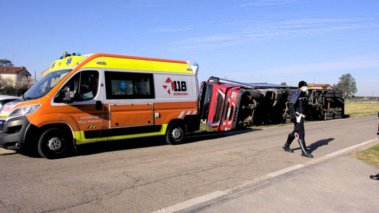 Lugo, incidente: camionista grave Lugo, incidente: camionista grave