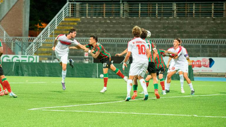 Il gol di Lepri - Foto Tommaso Morosetti Il gol di Lepri - Foto Tommaso Morosetti