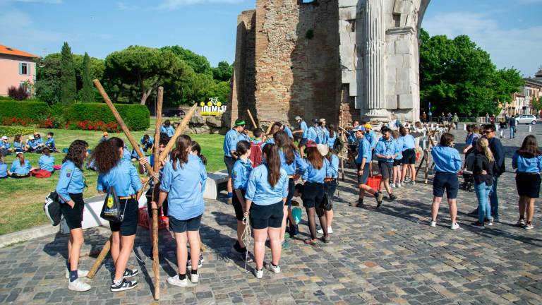 Rimini. Festa al parco per i primi cento anni degli scout Rimini. Festa al parco per i primi cento anni degli scout