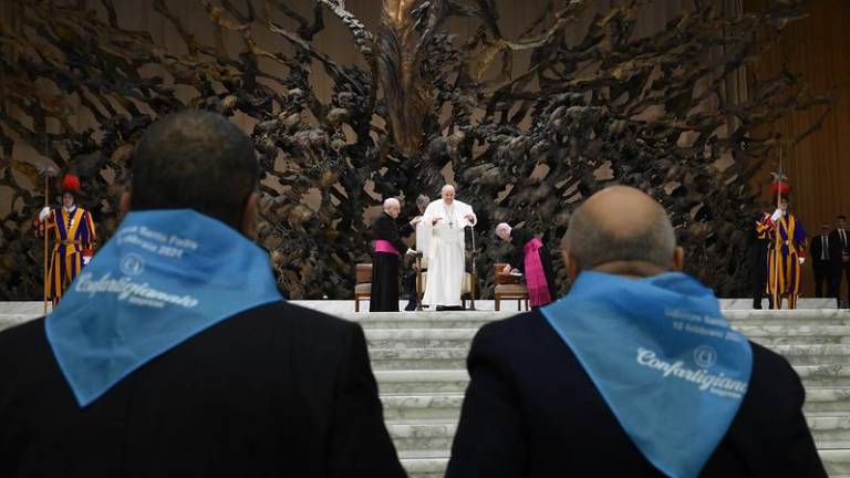 Cento artigiani riminesi dal papa Cento artigiani riminesi dal papa