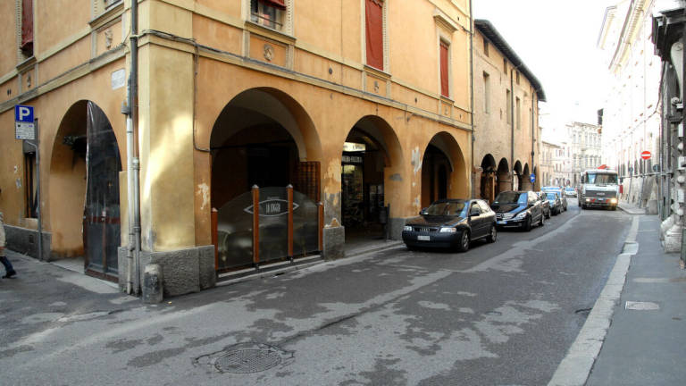 Forlì, lavori in corso Garibaldi Forlì, lavori in corso Garibaldi