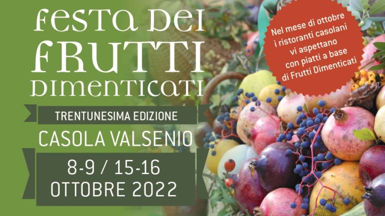 Casola Valsenio: torna la Festa dei Frutti Dimenticati Casola Valsenio: torna la Festa dei Frutti Dimenticati