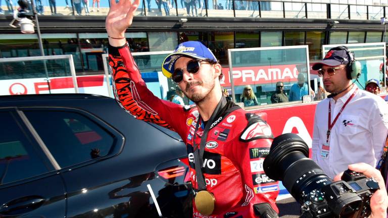Pecco Bagnaia dopo il trionfo nella Sprint Race (foto Alberto Fini) Pecco Bagnaia dopo il trionfo nella Sprint Race (foto Alberto Fini)