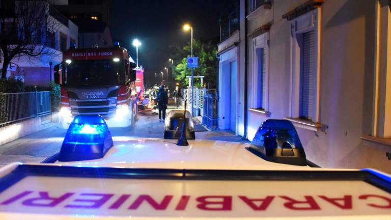 Incendio in un appartamento a Riccione Incendio in un appartamento a Riccione