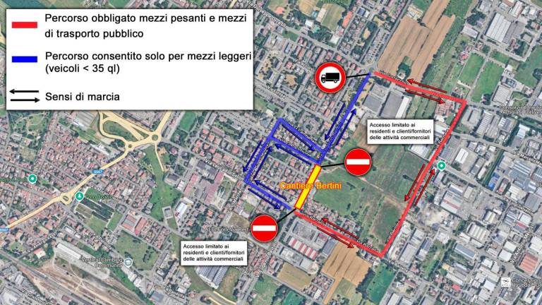 Forlì, maxi cantieri in via Bertini, modifiche alla viabilità Forlì, maxi cantieri in via Bertini, modifiche alla viabilità