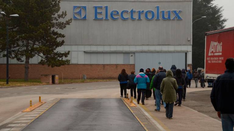 Un’immagine di archivio dello stabilimento Electrolux Un’immagine di archivio dello stabilimento Electrolux
