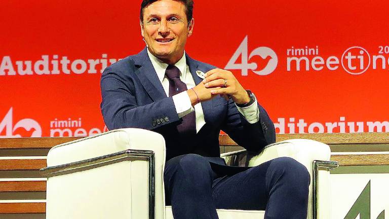 Rimini, il capitano Zanetti conquista il Meeting Rimini, il capitano Zanetti conquista il Meeting