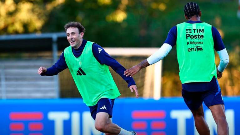 Tommaso Berti durante l’allenamento di ieri dell’Under 21 (Figc.it) Tommaso Berti durante l’allenamento di ieri dell’Under 21 (Figc.it)