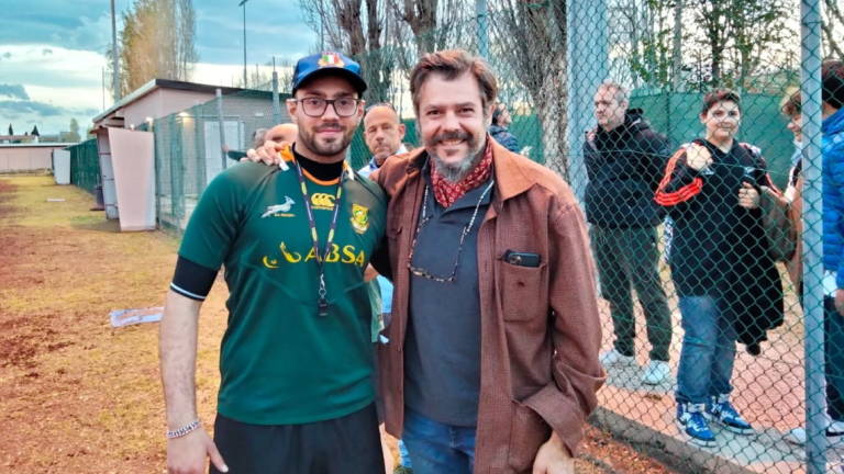 Rugby, il Barone Lo Cicero in visita a Rimini Rugby, il Barone Lo Cicero in visita a Rimini