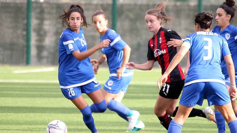 Calcio A donne, il Milan rifila un poker al San Marino (4-1) Calcio A donne, il Milan rifila un poker al San Marino (4-1)