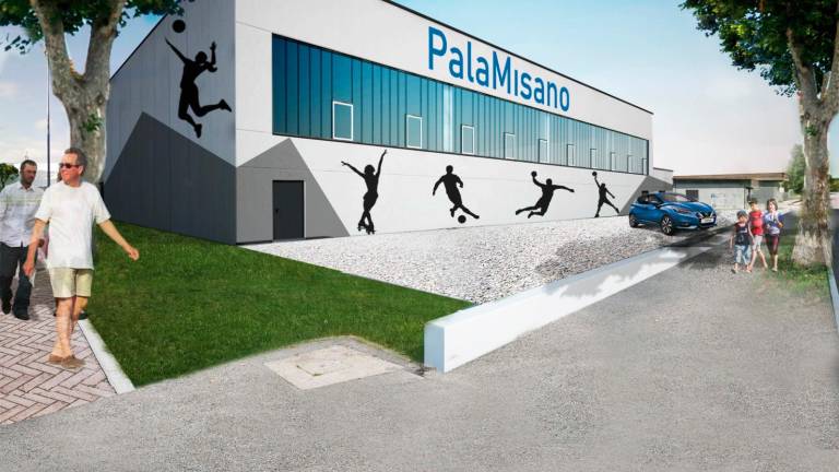Misano. Ripresi i lavori al nuovo palazzetto: in corso la posa del prefabbricato Misano. Ripresi i lavori al nuovo palazzetto: in corso la posa del prefabbricato