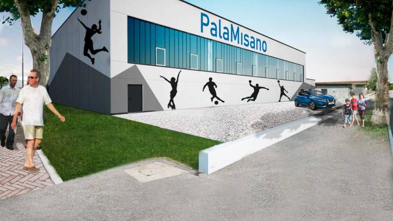 Misano. Ripresi i lavori al nuovo palazzetto: in corso la posa del prefabbricato