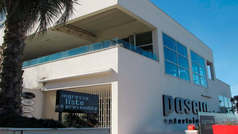 Una immagine di qualche anno fa della discoteca di Riccione Pascià Una immagine di qualche anno fa della discoteca di Riccione Pascià
