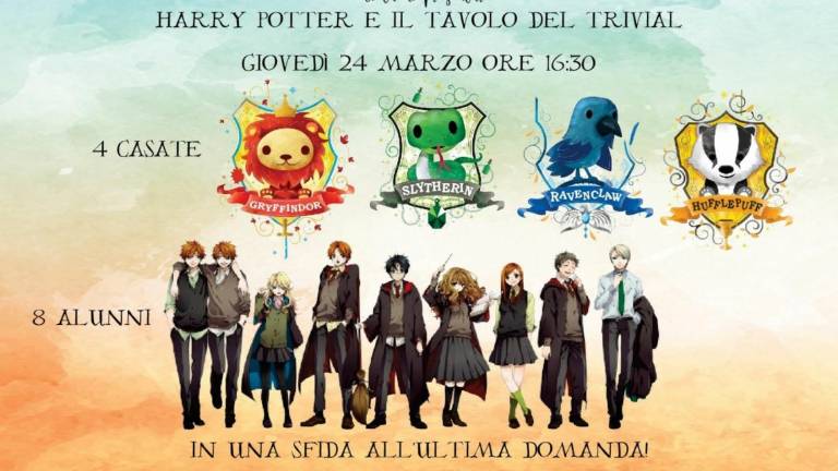 Un Trivial a tema Harry Potter alla biblioteca di Misano Un Trivial a tema Harry Potter alla biblioteca di Misano