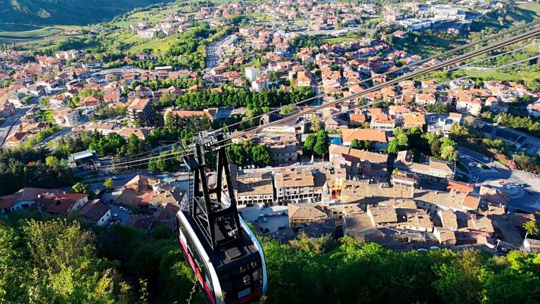 Una veduta di San Marino Una veduta di San Marino