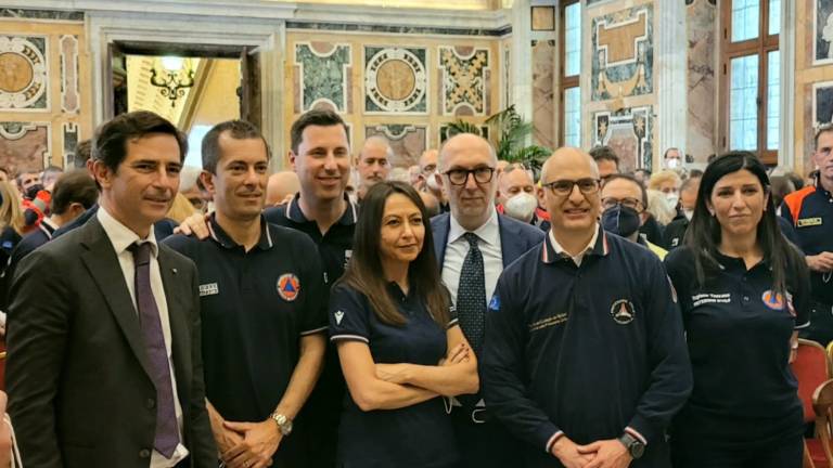 Volontari della Protezione civile ricevuti in udienza da Papa Francesco Volontari della Protezione civile ricevuti in udienza da Papa Francesco