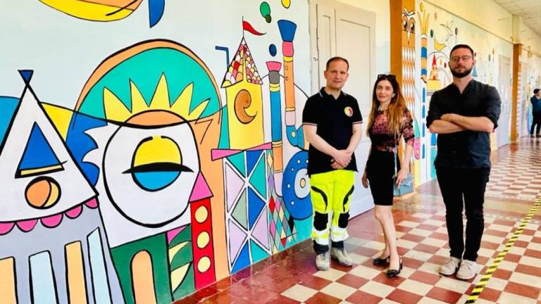 Meldola, un murale per la scuola primaria Meldola, un murale per la scuola primaria