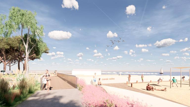 Una immagine del progetto del nuovo waterfront realizzato da La Prima Stanza Una immagine del progetto del nuovo waterfront realizzato da La Prima Stanza