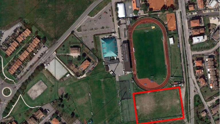 In rosso la zona dell’antistadio In rosso la zona dell’antistadio