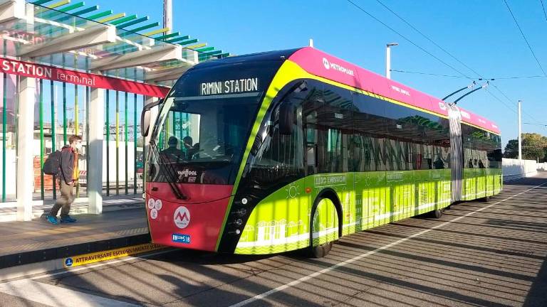 Rimini, il Metromare viaggia verso Santarcangelo Rimini, il Metromare viaggia verso Santarcangelo