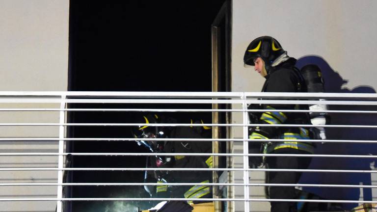 Incendio in un appartamento a Riccione Incendio in un appartamento a Riccione
