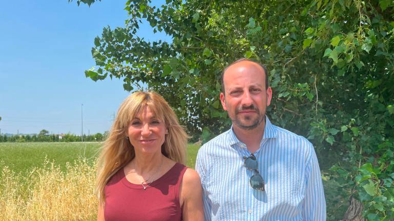 Il sindaco e la vice nella zona che subirà una metamorfosi Il sindaco e la vice nella zona che subirà una metamorfosi