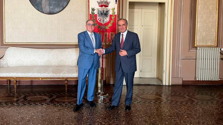 Il prefetto Argentieri con il sindaco di Forlì Zattini Il prefetto Argentieri con il sindaco di Forlì Zattini