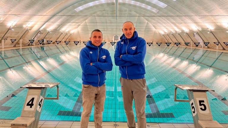 Da sinistra: il presidente di Polisportiva Riccione Michele Nitti e il direttore tecnico Massimiliano Benedetti Da sinistra: il presidente di Polisportiva Riccione Michele Nitti e il direttore tecnico Massimiliano Benedetti