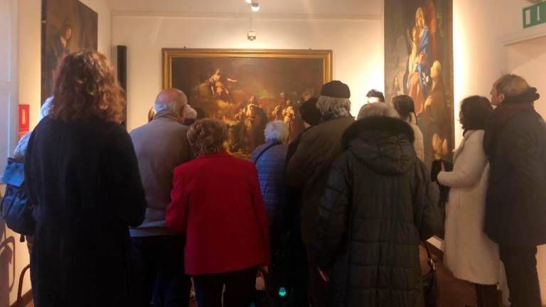 Una foto della visita in Pinacoteca comunale Una foto della visita in Pinacoteca comunale